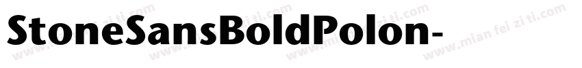 StoneSansBoldPolon字体转换