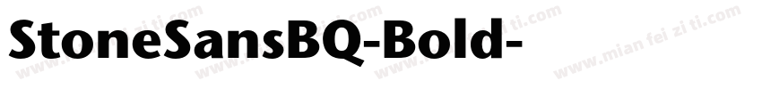 StoneSansBQ-Bold字体转换