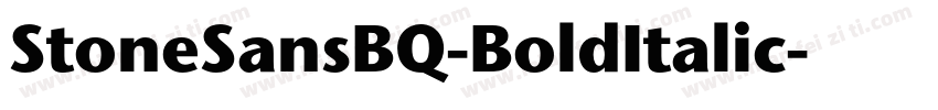 StoneSansBQ-BoldItalic字体转换