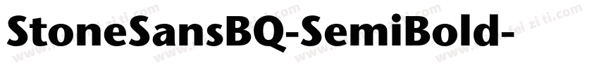 StoneSansBQ-SemiBold字体转换