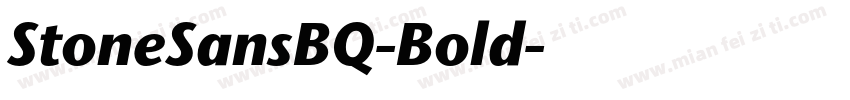 StoneSansBQ-Bold字体转换