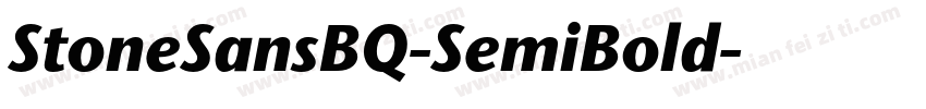 StoneSansBQ-SemiBold字体转换