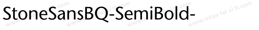 StoneSansBQ-SemiBold字体转换