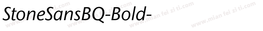 StoneSansBQ-Bold字体转换