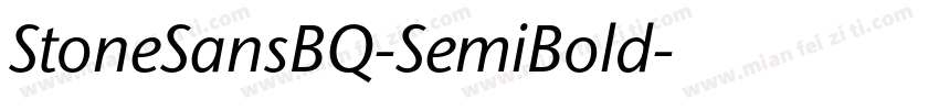 StoneSansBQ-SemiBold字体转换