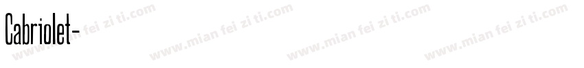 Cabriolet字体转换