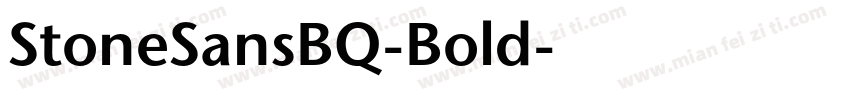 StoneSansBQ-Bold字体转换