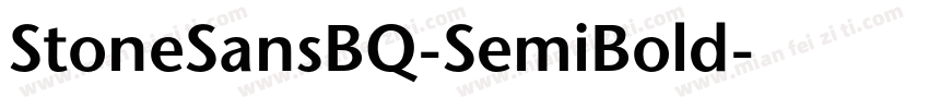 StoneSansBQ-SemiBold字体转换