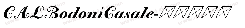 CALBodoniCasale字体转换