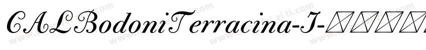 CALBodoniTerracina-I字体转换