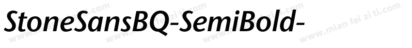 StoneSansBQ-SemiBold字体转换