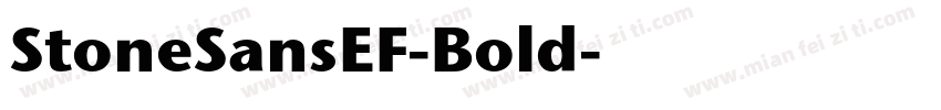 StoneSansEF-Bold字体转换