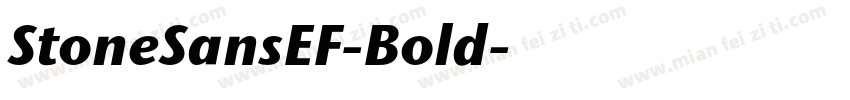 StoneSansEF-Bold字体转换