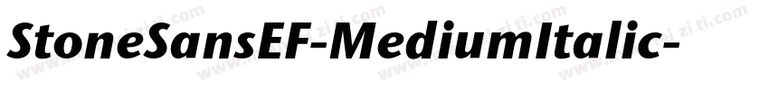 StoneSansEF-MediumItalic字体转换