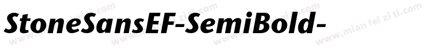 StoneSansEF-SemiBold字体转换