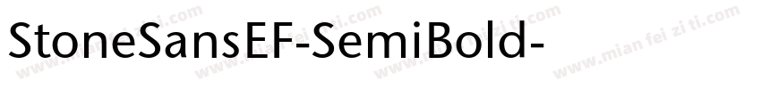 StoneSansEF-SemiBold字体转换