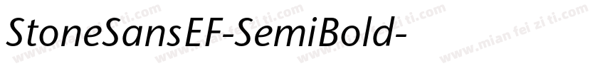 StoneSansEF-SemiBold字体转换