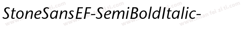 StoneSansEF-SemiBoldItalic字体转换