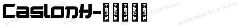 CaslonH字体转换