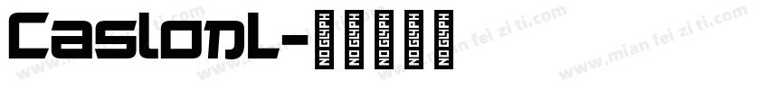 CaslonL字体转换