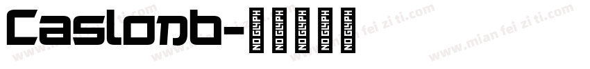 Caslonb字体转换