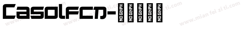 Casolfcn字体转换