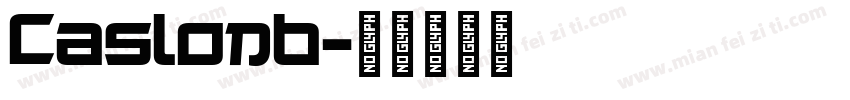 Caslonb字体转换
