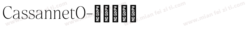 CassannetO字体转换