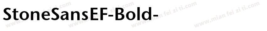 StoneSansEF-Bold字体转换