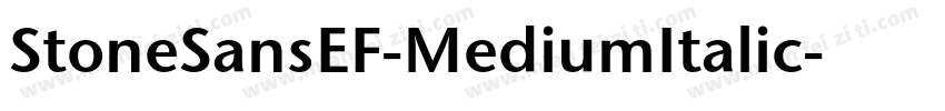 StoneSansEF-MediumItalic字体转换