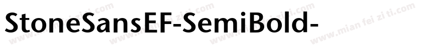 StoneSansEF-SemiBold字体转换