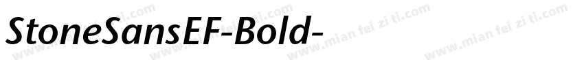 StoneSansEF-Bold字体转换