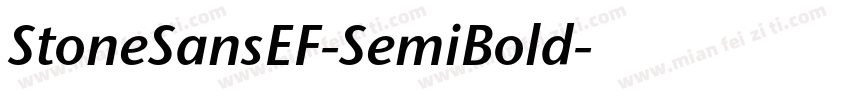 StoneSansEF-SemiBold字体转换