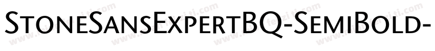 StoneSansExpertBQ-SemiBold字体转换