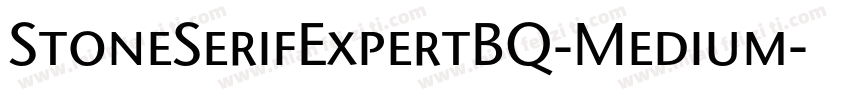 StoneSerifExpertBQ-Medium字体转换