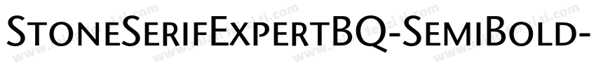 StoneSerifExpertBQ-SemiBold字体转换