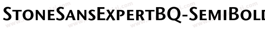 StoneSansExpertBQ-SemiBold字体转换