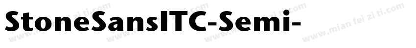StoneSansITC-Semi字体转换