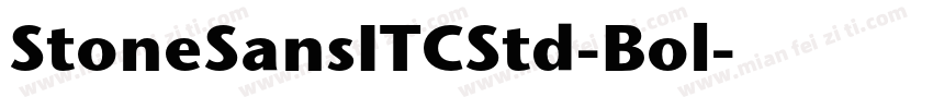 StoneSansITCStd-Bol字体转换