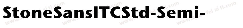 StoneSansITCStd-Semi字体转换