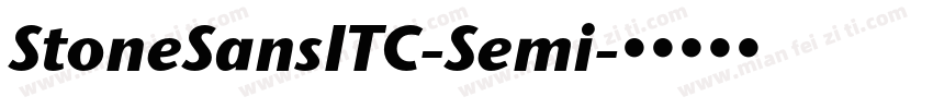 StoneSansITC-Semi字体转换