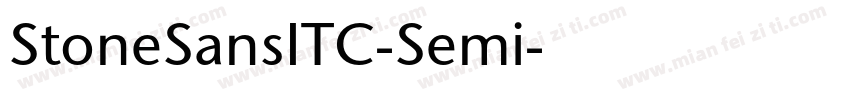 StoneSansITC-Semi字体转换