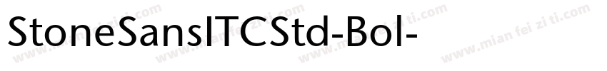 StoneSansITCStd-Bol字体转换