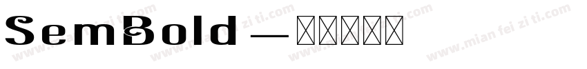 SemBold字体转换