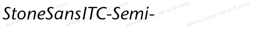 StoneSansITC-Semi字体转换