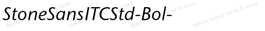 StoneSansITCStd-Bol字体转换