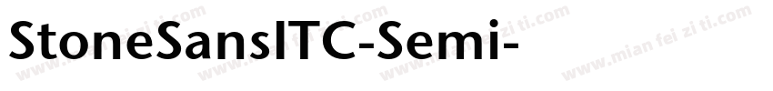 StoneSansITC-Semi字体转换