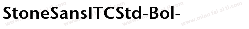 StoneSansITCStd-Bol字体转换