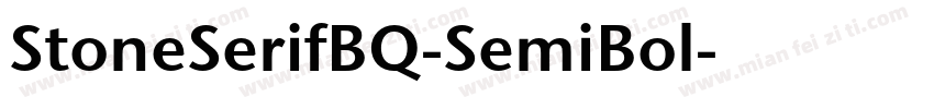 StoneSerifBQ-SemiBol字体转换