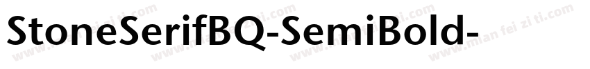 StoneSerifBQ-SemiBold字体转换
